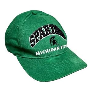 Vintage Michigan State Spartans Vibrant Green snapback hat